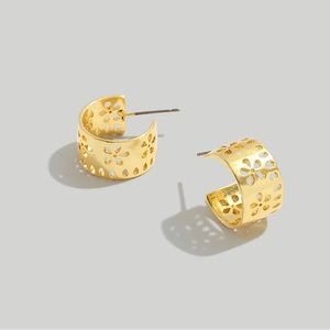 Madewell Lace Huggie Mini-Hoops